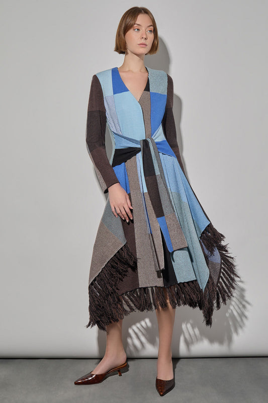 Jacquard Cozy Knit Duster | Ming Wang